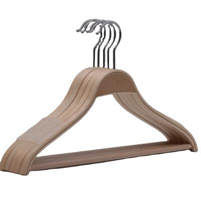 China Factory Wholesale Natural Wardrobe Non Slip Solid Wood Clothes Rack Wooden Hangers Hanger Measures for sale