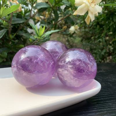 China Europe Natural Crystal Amethyst Ball Sphere Chakra Feng Shui Quartz Healing Decoration Stone Gifts for sale