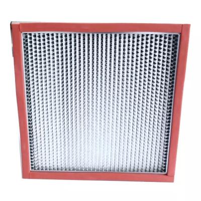 China Mini Pleated Industrial High Efficiency Electronic/Hospital/Pharmaceutical Grade Aluminum Replacement Paper Air Filter 99.99% Separator for sale