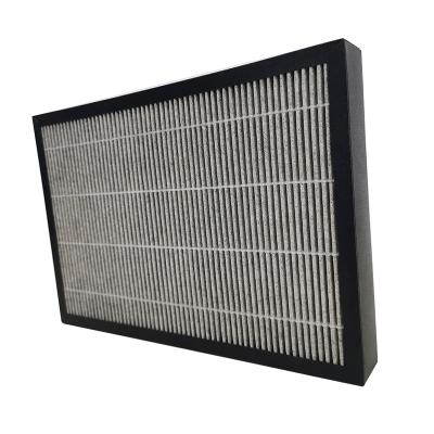 China Intelligent High-effiency Medium Air Filter Cardboard Frame Hepa H12 H13 Panel Filter / High Efficiency for sale