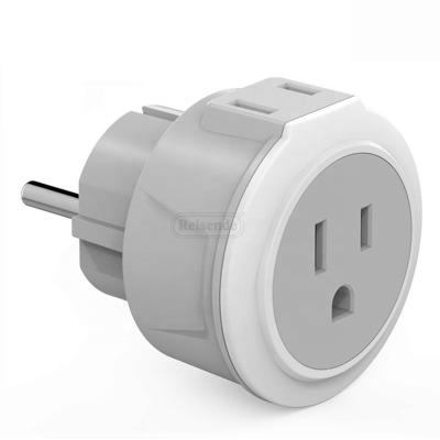 China 250v European Residential/Multi-Purpose Travel Plug US To EU GER Plug Adapter Travel Adapter From UK for sale