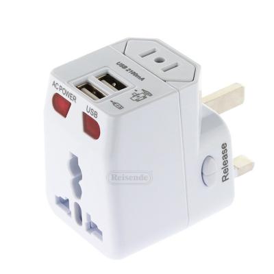 China Residential/Multi-Purpose Travel Gift Conversion Plug Converter with Universal USB Converter Plug Travel Power Adapter for sale