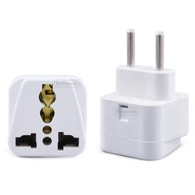 China Residential/Multi-Purpose Travel Adapter Universal to Europe Adapter 250V with Fire Resistance Materials Europe Plug Adapter for sale