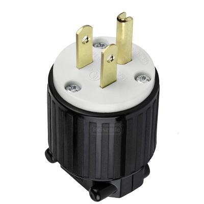 China NOM Industrial Plug L5-15p 15A 125V Us Assembled Industry Plug Cable Twist Locking Plug for sale