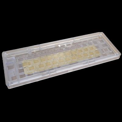 China Custom Aluminum CNC Polycarbonate Mechanic Keyboard Case Cnc Aluminum Brass Keyboard for sale