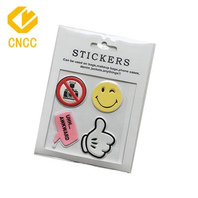 China Decorative Puffy Smile 3D Sticker Sticker For Mobile Phone Laptop for sale