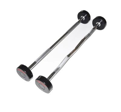 China Universal Rubber/PU/TPU Material PU Barbell/Rod Straight Barbell For Gym for sale