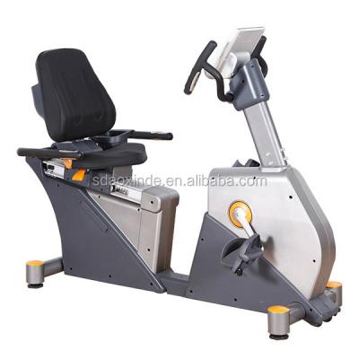 China Steel Commercial Magnetic Cross Trainer Gym Bike Gym Use Q235 Recumbent Tube Recumbent Bike for sale