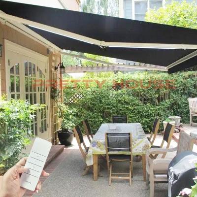 China Windproof Waterproof cassette awning with aluminium frame retractable awning retractable for sale