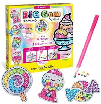 China Europe Creativity gift for Kids Big Gem Diamond Painting Kit - Create Your Own Sweets Stickers birthday gift Diamond Art for Kids sets for sale