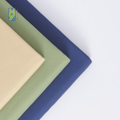 China Factory Wholesale 265gsm 98% Cotton Spandex Stretch Twill Sirospun 21s 21s Fabric Drill Pants Coat Materials for sale