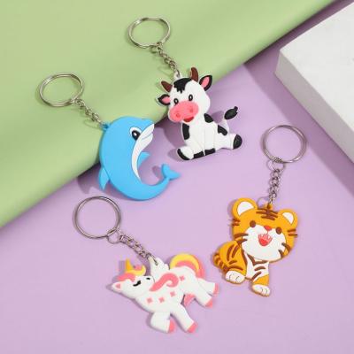 China High Quality Custom Gifts Eco-friendly Factory Souvenir 2D 3D Embossed Logos Soft PVC Cartoon Rubber Key Chain for sale