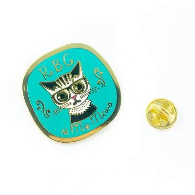 China Folk High Quality Hard Lapel Pin China Factory Art Enamel Black Nickel Pin Custom for sale