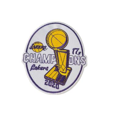 China Iron On Patches Customized Basketball LOGO Kobe Jordan Curry James Iron On Embroidered Patch For Jersey Clothes for sale