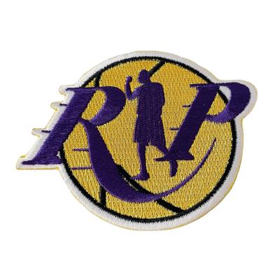 China Iron On Black Mamba Sports Patches New Basketball Memorial KOBE Embroidery Patch Cloth Sticker for sale