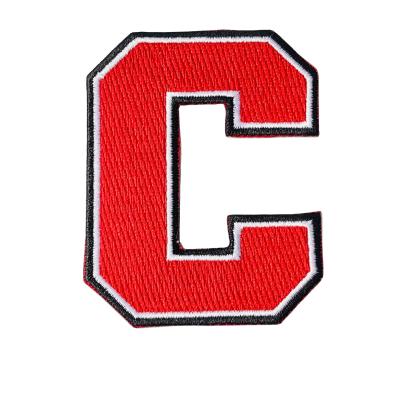 China Iron On Patches NCAA Logo Cornell University Big Red Custom Vintage EMBROIDERED IRON ON PATCH for sale