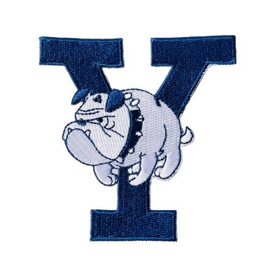 China Iron On Patches Different Accessories Yale University Vintage Embroidered College Or College Sports Apparel Embroidery Patch Iron On Patch for sale