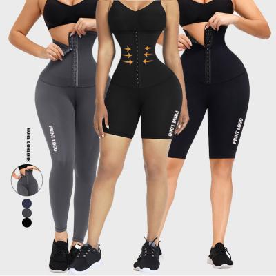 China Breathable Plus Size High Waist Trainer Gaiters Print Logo Women Support Support Belt Corset Waist Trainer Gaiters for sale