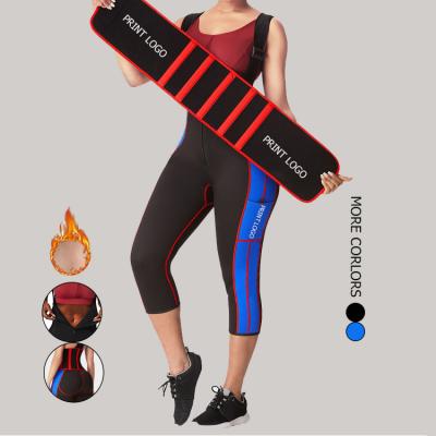 China 2021 Women's Antibacterial Neoprene Wetsuit Sauna Suit Custom Sweated Neoprene Waist Trainer Adjustable Straps Full for sale