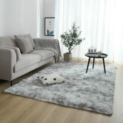 China Home Decorative Shaggy Tie Dye Anti-Slip Carpet Large Fluffy Area Rugs for sale