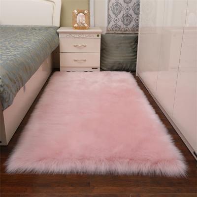 China Wholesales Washable Business Fashion Artificial Wool Carpet Faux Fur Blanket Fur Blanket Sheepskin for sale