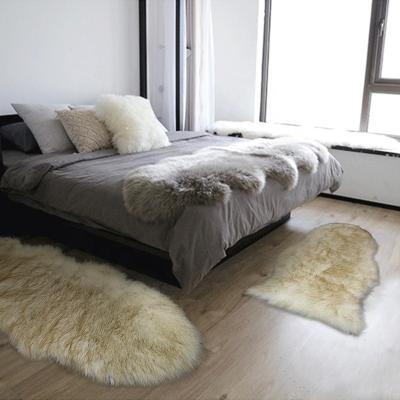 China Anti-skid Fluffy Rug Faux Fur Rug Faux Fur Blanket Synthetic Sheepskin Sheepskin for sale