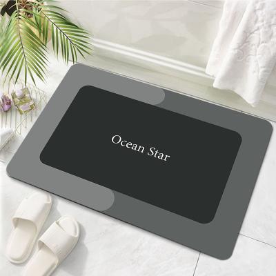 China 2021 Hot Selling Multi Colors Washable Soft Custom Design Mat Anti Slip Bathroom Mats for sale