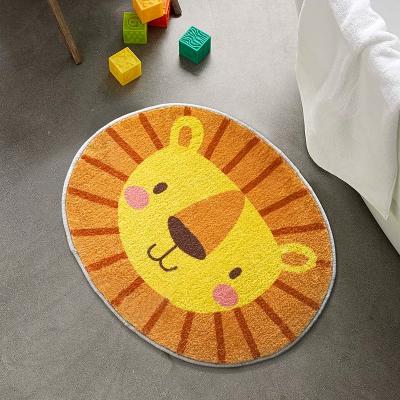 China Washable Animal Shape Pashmina Cashmere Cashmere Carpet Area Artificial Kids Rug for sale