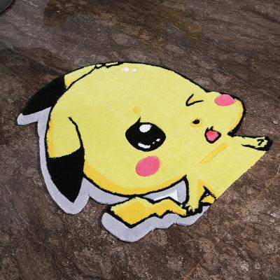 China Anti-Slip Amazon Selling Anime Design Rug Super Soft Custom Designer Handmade Shaped Woven Rug Durable Blanket for sale