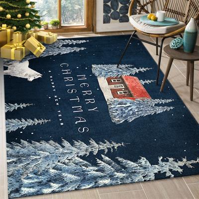 China Hot Selling Washable Canvas Dining Table Christmas New Years Style Mat Christmas Placemat for sale