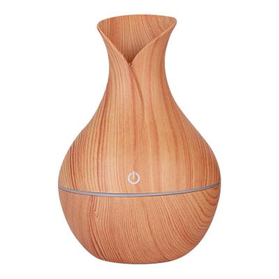 China Mini Size Amazon Top Seller Portable Mini Unique 7C Household Led Wood Grain Essential Oil Humidifier Aroma Diffuser for sale