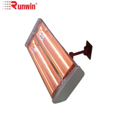 China Wall Mounted Patio Stored Halogen Flame Heater With Double Heating Lamps for sale