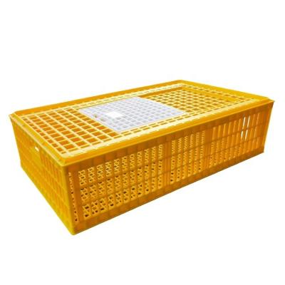 China Feeding High Quality Plastic Crate Commercial Chicken Chicken Transport Cage Large Square Box Poultry Cage for sale