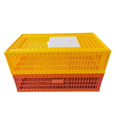 China 2021 Hot Sale Poultry Field Live Chicken Transport Cage Plastic Transport Crate for sale