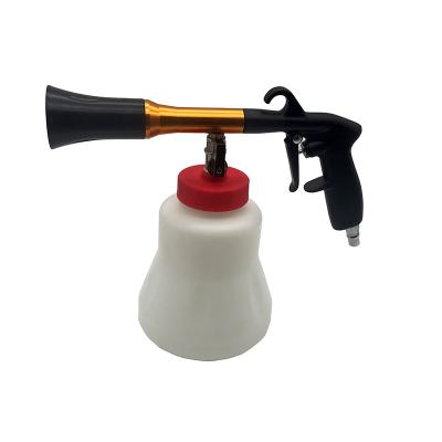 China New Black Aluminum Alloy Backing Cleaner Gun Car Beauty Tools Interior Cleaning Gun for sale