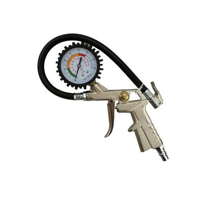 China Universal Fit Pneumatic Tire Pressure Inflator Gun Auto Tire Inflator Gauge Tire Pressure Test Indicator Repair Tools for sale