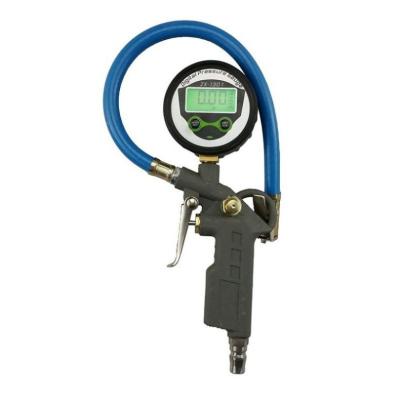 China Car Tools eavy duty digital tire pressure gauge with rubber hose for chuck and air compressor accessories for sale