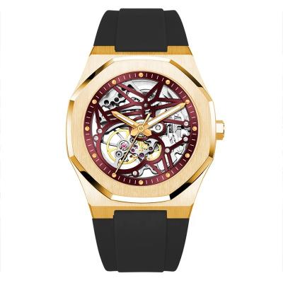 China Gold Waterproof Hand OEM Automatico Felge Tourbillon Automatic Luxury Armband Herren Uhr Watch for sale