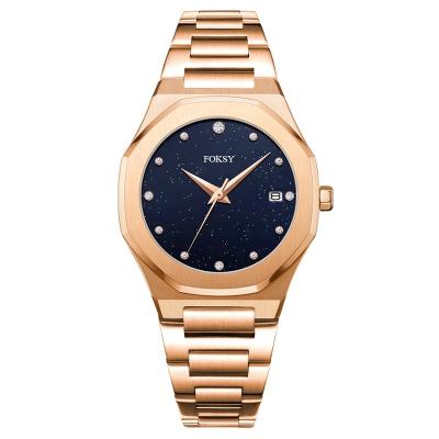 China Gold Female Wrist 316L Stainless Steel Jewelry Water Resistant Fancy Fashion Brand Quartz Women Luxury Lady Watch For Girl for sale