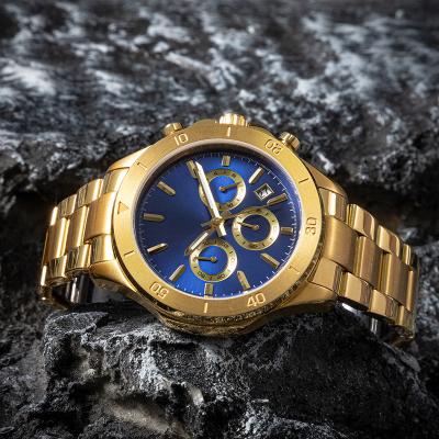 China Bulk Custom Logo Luxury Wrist Automatic Square Brand Gold Color Stainless Steel Water Resistant Fashion Hot OEM/ODM Vintage Men Watch for sale