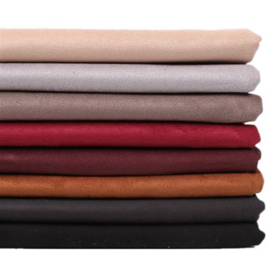 China High Quality Stretch 94%Polyester 6%Spandex 250GSM Interlock Knitted Suede Readystock Fabric For Coat Jacket Sofa Cushion for sale