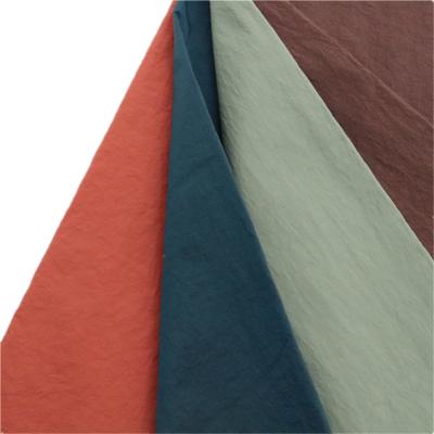 China Breathable Readystock 100%Nylon 92GSM Crepe Fabric For Downcoat Cotton-Padded Jacket Outdoor Dustcoat for sale