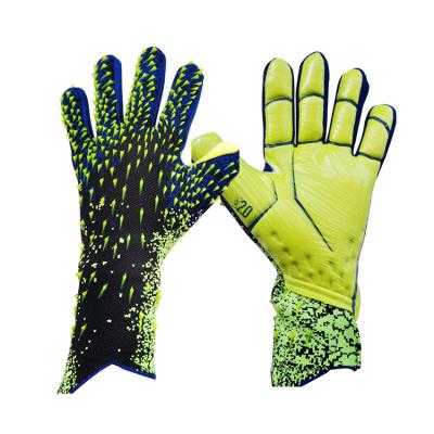 China Breathable Professional Sporting Goods Gloves Rubber Non-slip Adult Training Goalie Soccer Male Wear-Resistant Gloves for sale