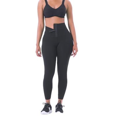 China Logo Waist Yoga Pants Waist Trainer Corset Leggings Women Fitness Wear Breathable Custom Tight Slim Trimmer Compression Waist Trainer for sale