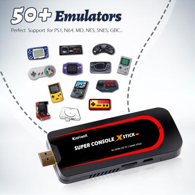 China Retro Video Game Console Support Wifi TV Box 4K Game Stick Super Pro Console X Stick For PSP/N64/PS1 X Stick for sale