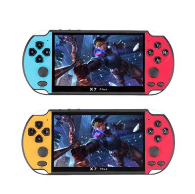 China ABS 5.1 Inch Screen X7 Plus Support Handheld Game Console AV Output Video Game Console For Gift for sale