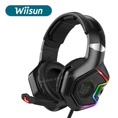 China Pro Headband Wired Gaming Earphone K10 Gaming Headset for Xbox one with MIC RGB Gaming Light Wired Earphone for PS4 ps5 for sale