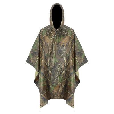 China Wholesale Army Waterproof Military Waterproof Breathable Rain Coat Customized Poncho Rain Coat for sale