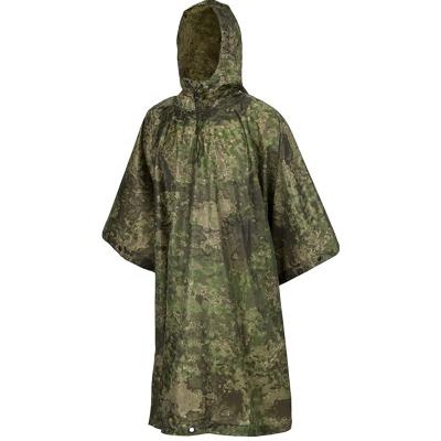 China Outdoor American Style Rain Poncho Waterproof Rain Poncho Long With Hoody And Snaps for sale