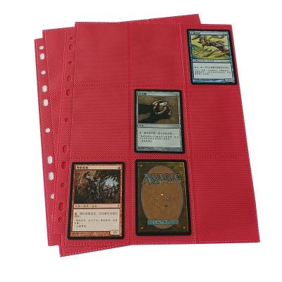 China Rote TCG 18 Trading Card Pocket Seiten CPP Side Loading für Sotrage ISO zu verkaufen